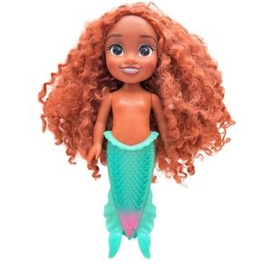 Disney Princess Ariel‎ Mermaid Doll Red Curly Hair 12" Toddler Doll Toy